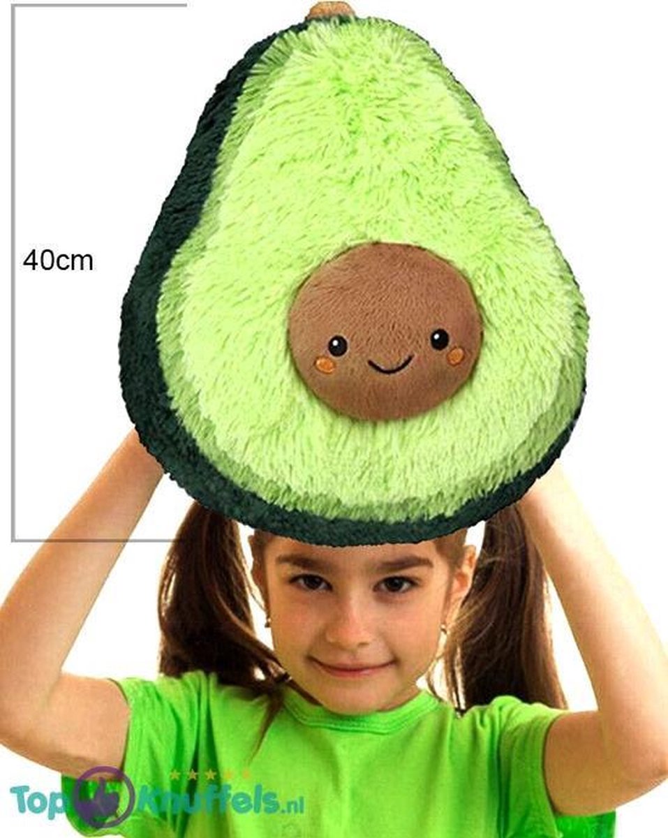 Avocado Pluche Knuffel (Groen) 40cm | Zachte Fruit Knuffel | Cadeau | Kado | Advocado Peluche Plush | Ideaal cadeau voor kinderen | Knuffeldier Knuffelpop